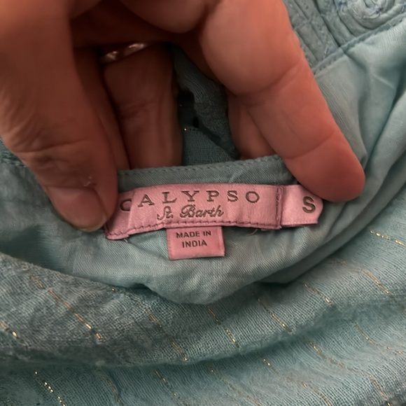 Calypso St Barth Cotton Midi Dress Small - Picture 7 of 9